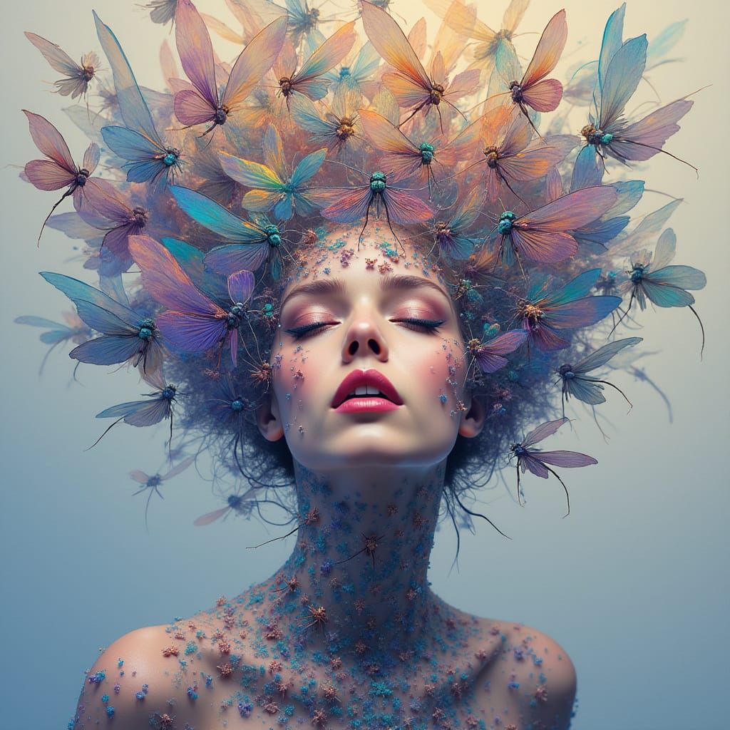 Ethereal Goddess of Iridescent Dreams