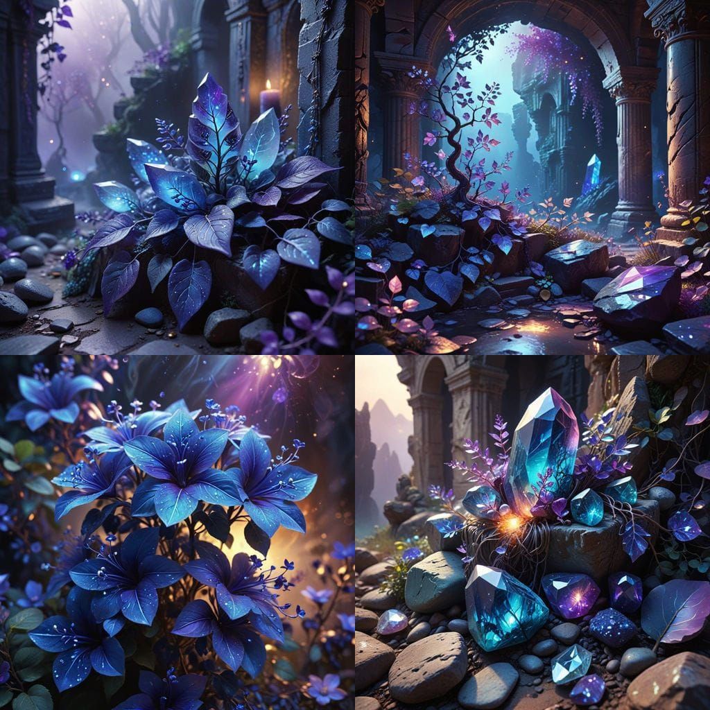 Mystical Arcane Vine in Twilight Bloom