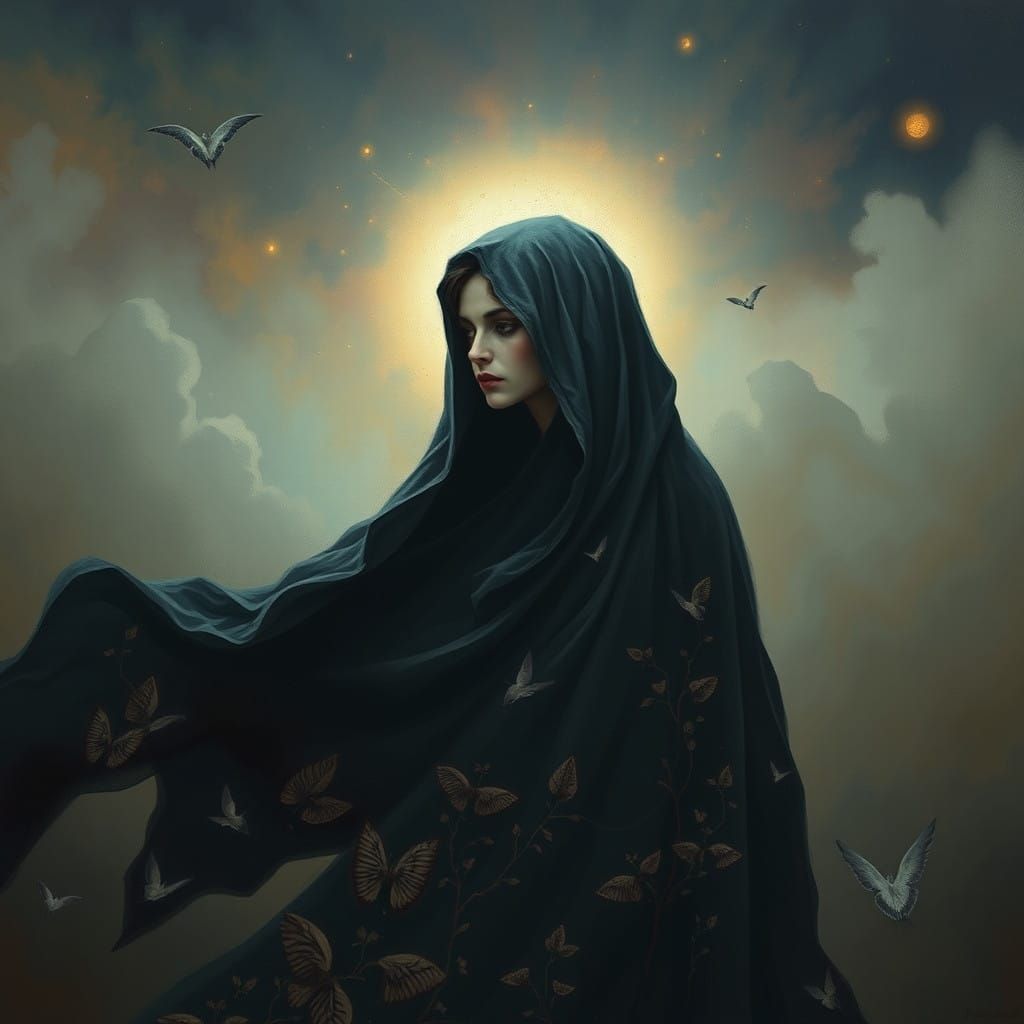 Ethereal Mystical Woman in Dreamscape of Surreal Beauty