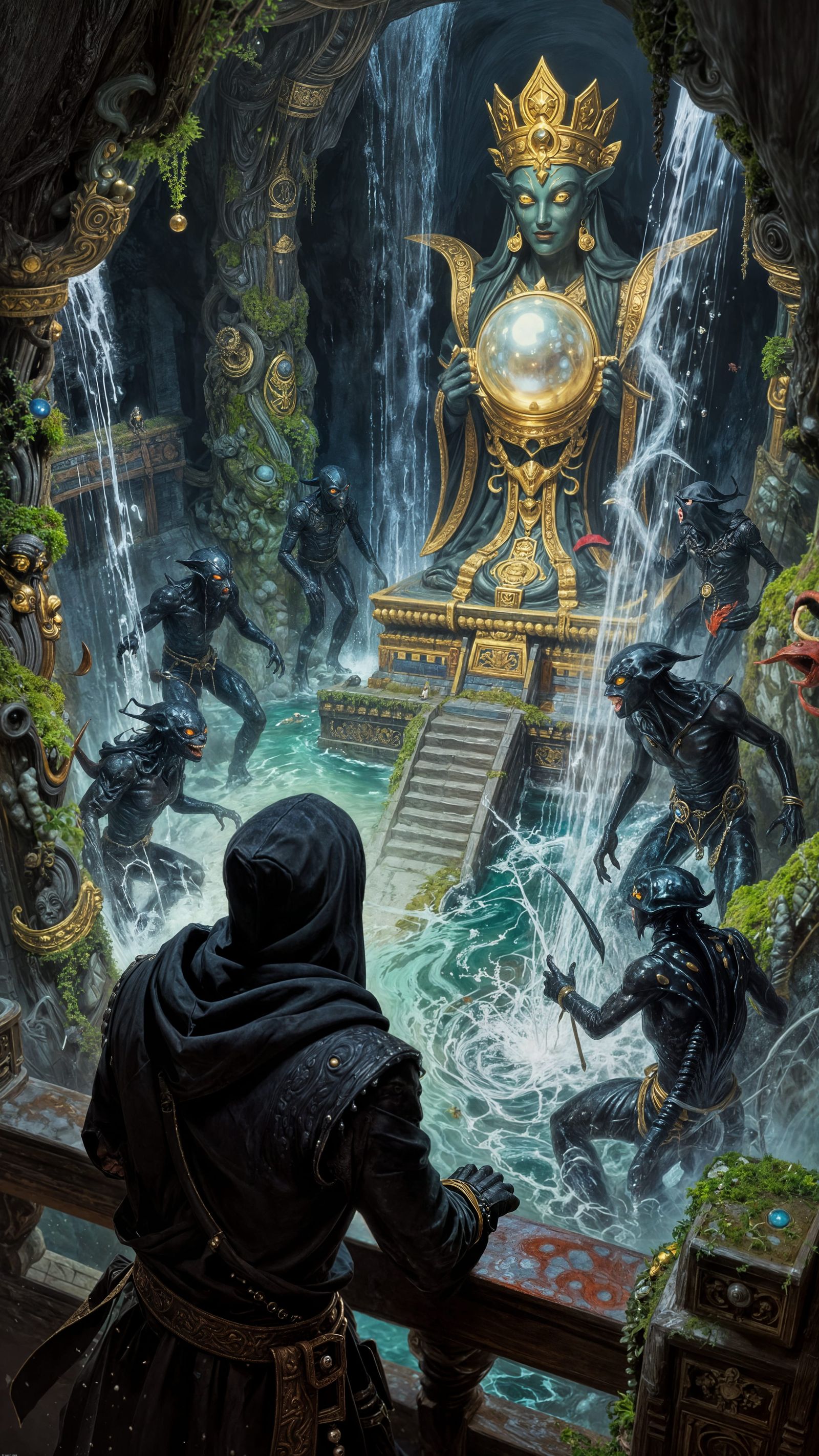 Thief Garrett Observes Aquatic Temple Ritual