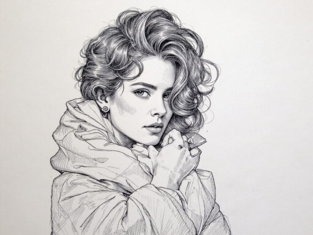 Majestic Snow Tiger in Artistic Paper Collage Style