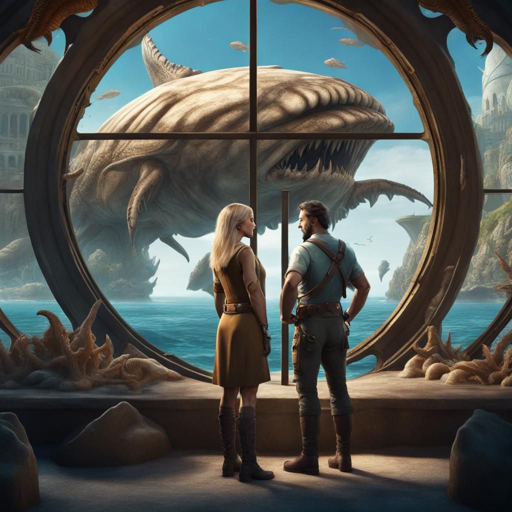 Archeologists Discover Giant Sea Creatures: Detailed Matte P...