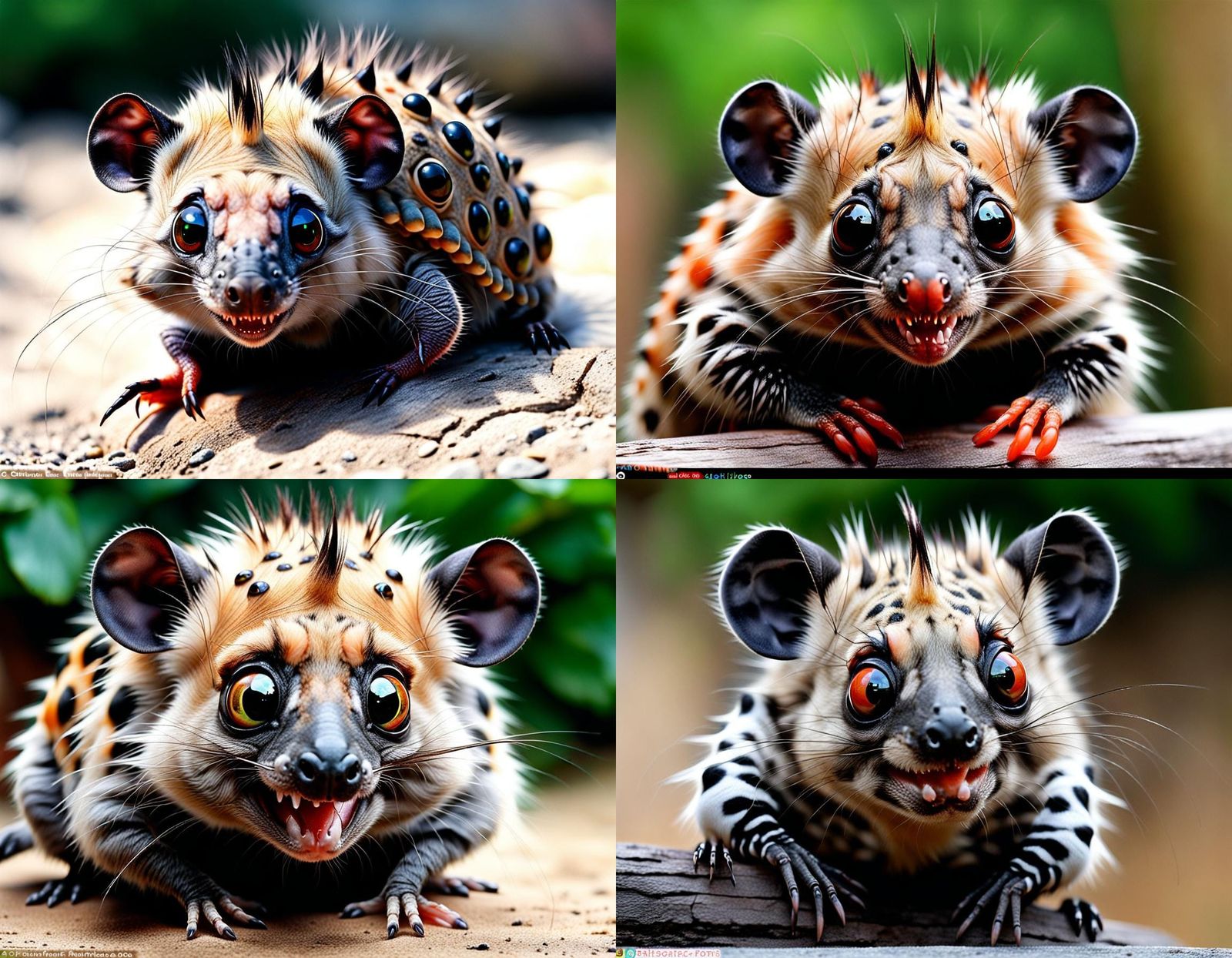 Horrific Hybrid Creature with Googly Eyes