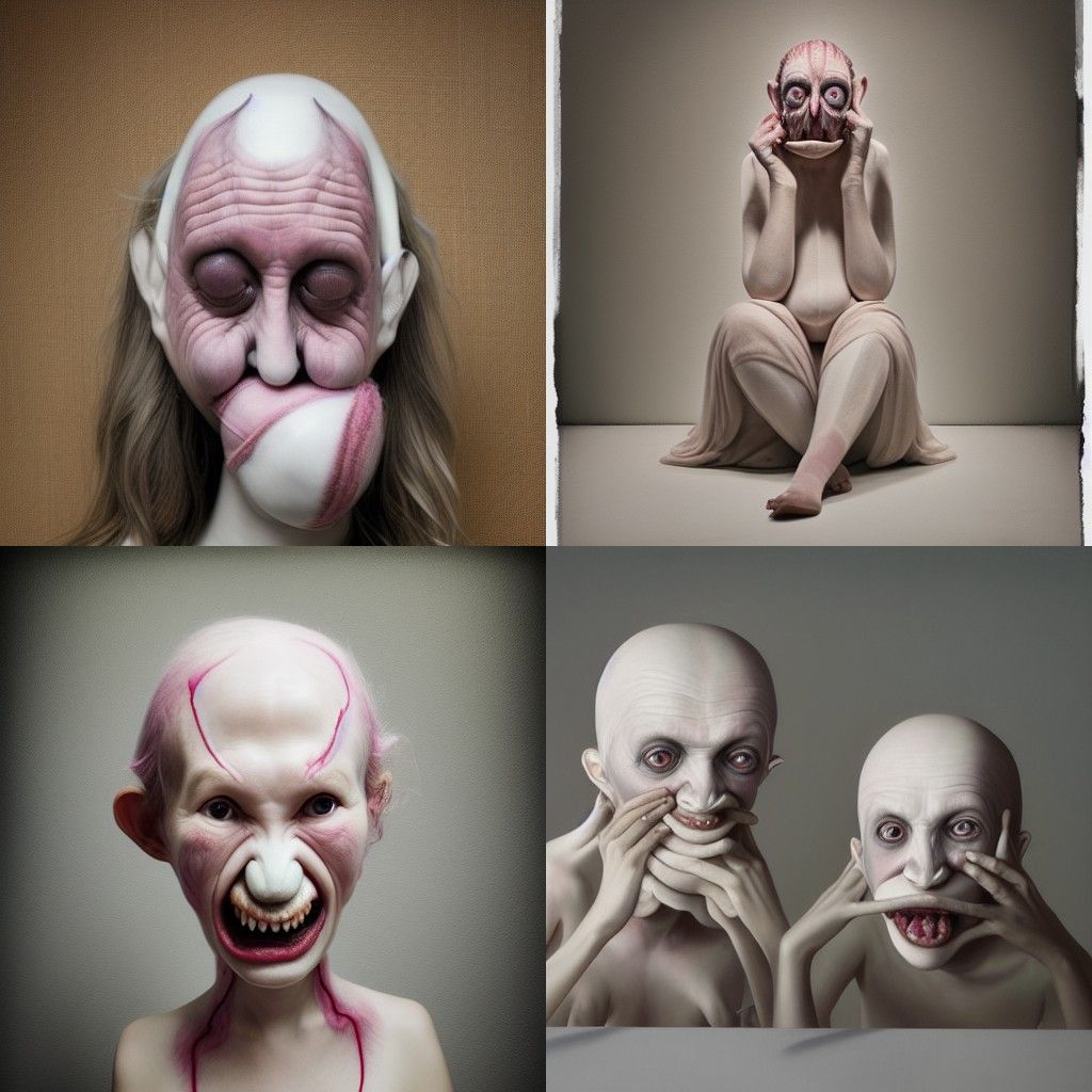 Surreal Ceramic Sculptures with Human Elements