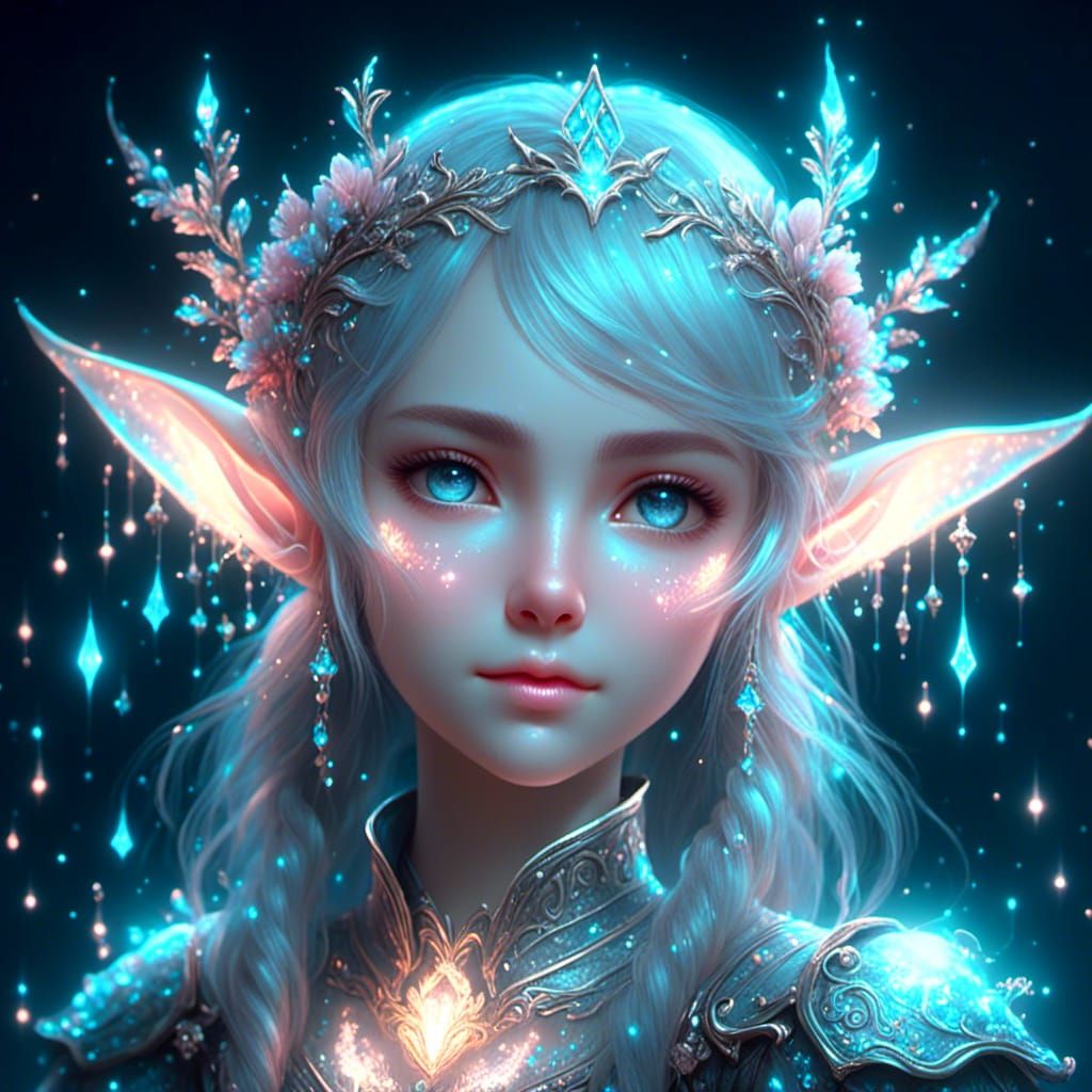 Glowing Elf Portrait