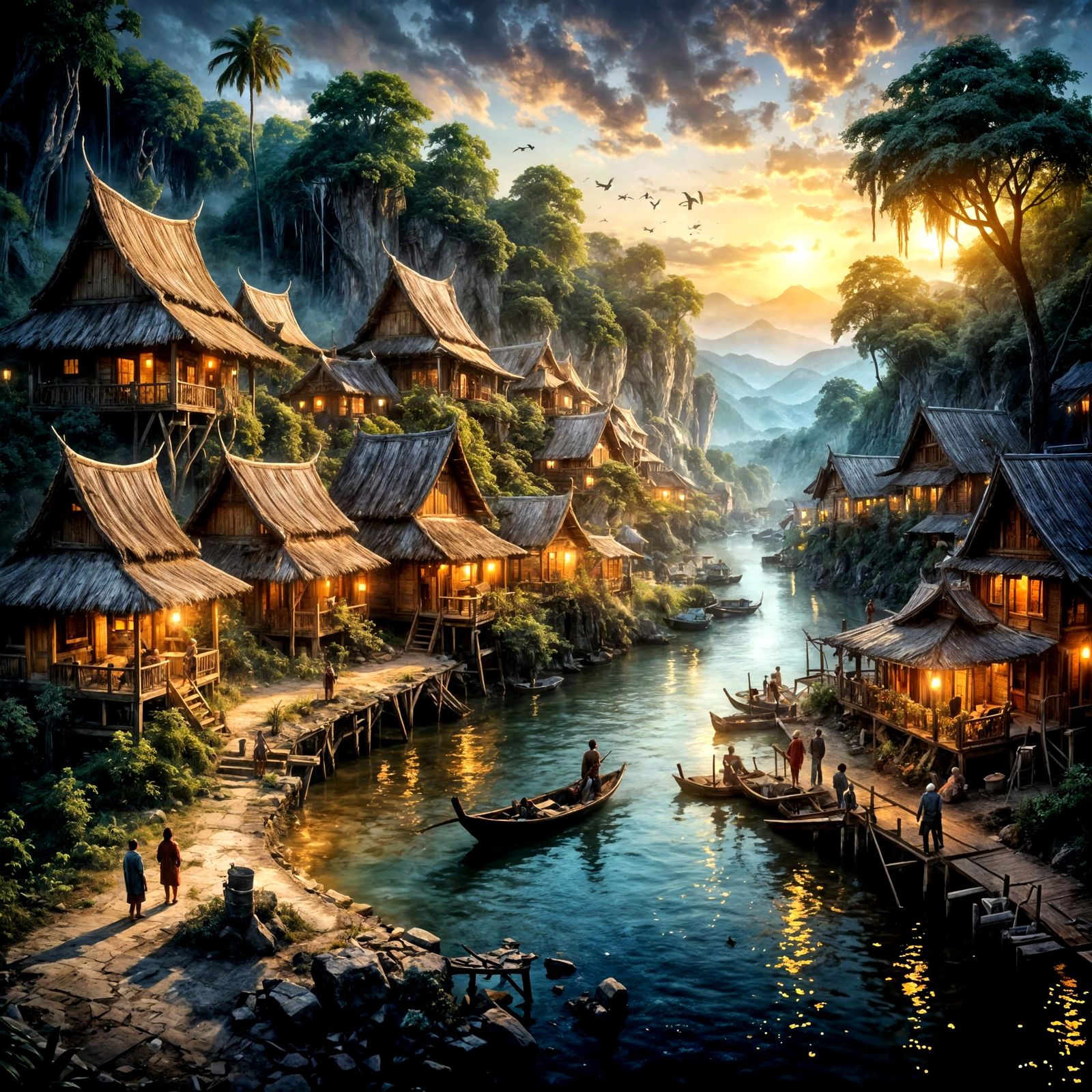 A Small Village in Thailand