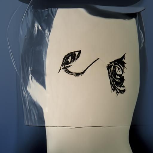 Mysterious Ink Drawing with Intricate Details