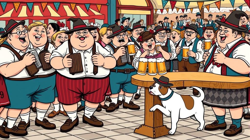 Oktoberfest Parade in Basquiat-Crumb Style