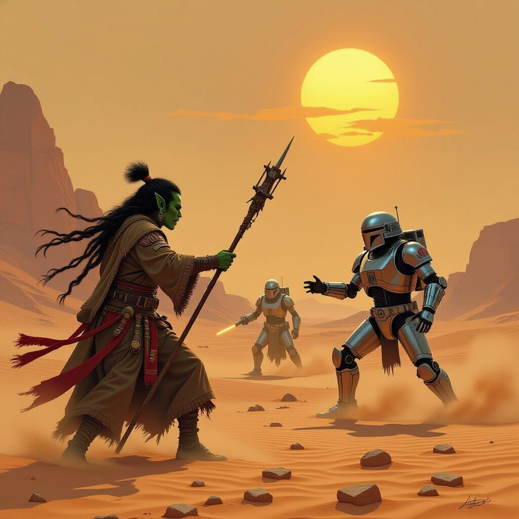 Orcish Shamans vs Daleks on Tatooine: A Sci-Fi Duel