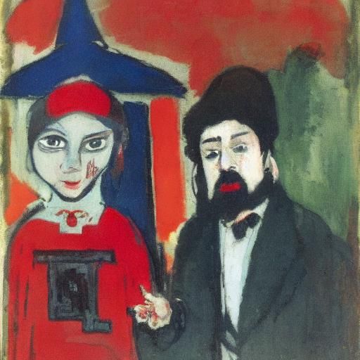 Vampire's Gift: Rothko and Korovin Inspired Portrait