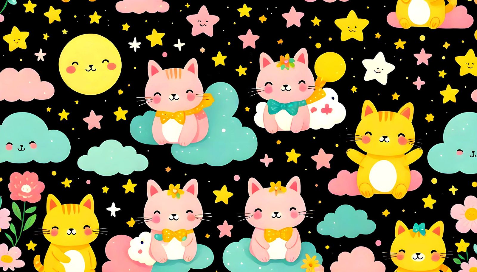 Kawaii Kitty Constellations