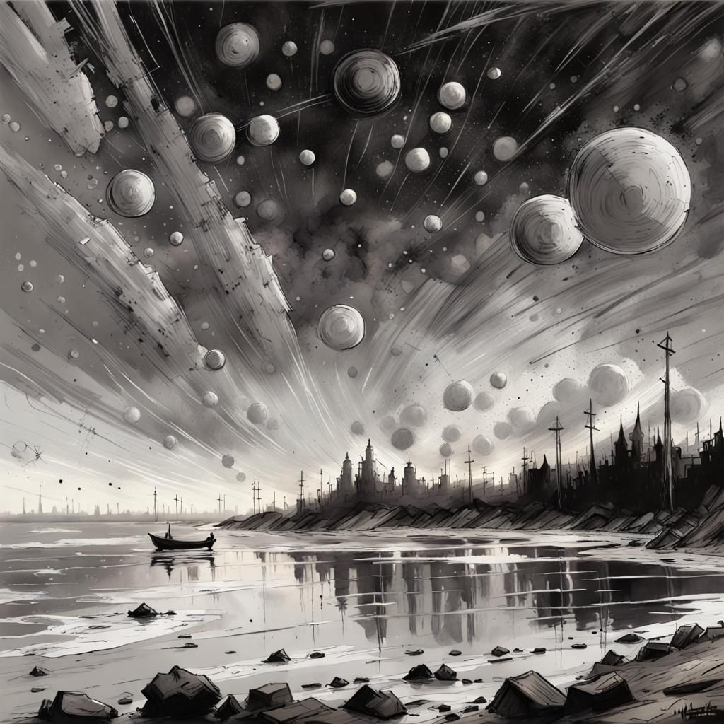 Sci-Fi Dreamscape: Twelve Suns Over Horizons