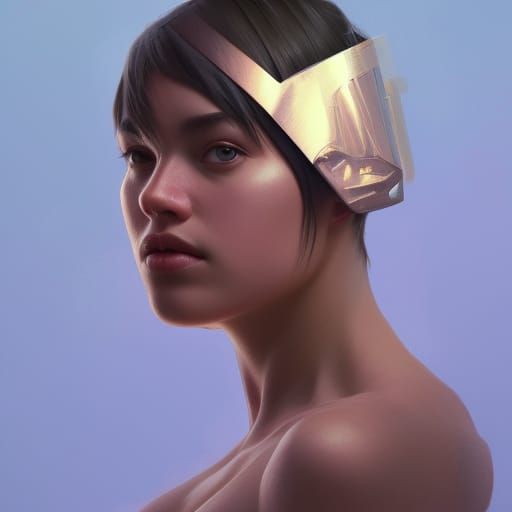 Detailed Portrait in Dynamic Lighting Style