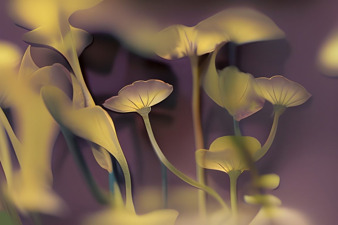 Abandoned Building Transformed by 3D Flower Graffiti