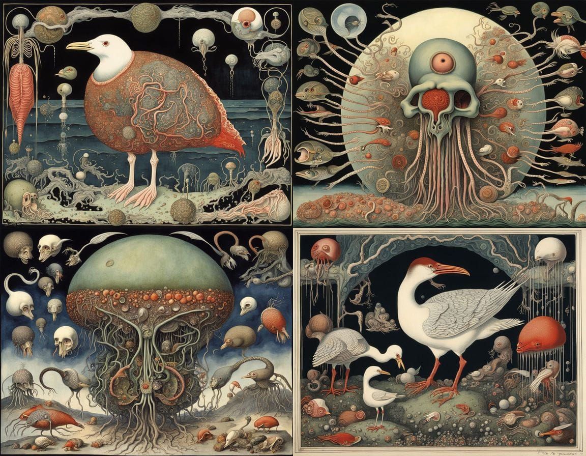 Surreal Martian Anatomy in Deep Color