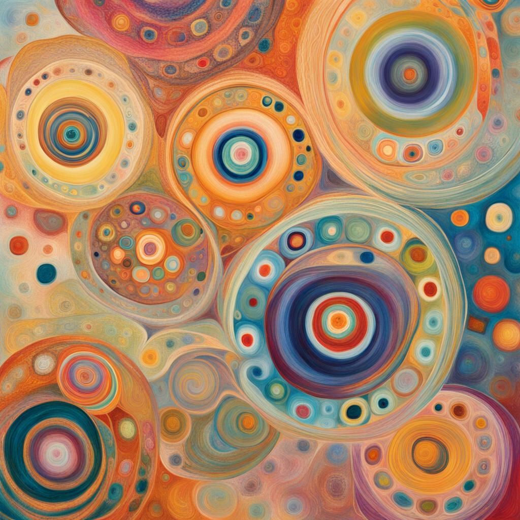 Radiant Abstract Orbs in Luminous Pastel Colors