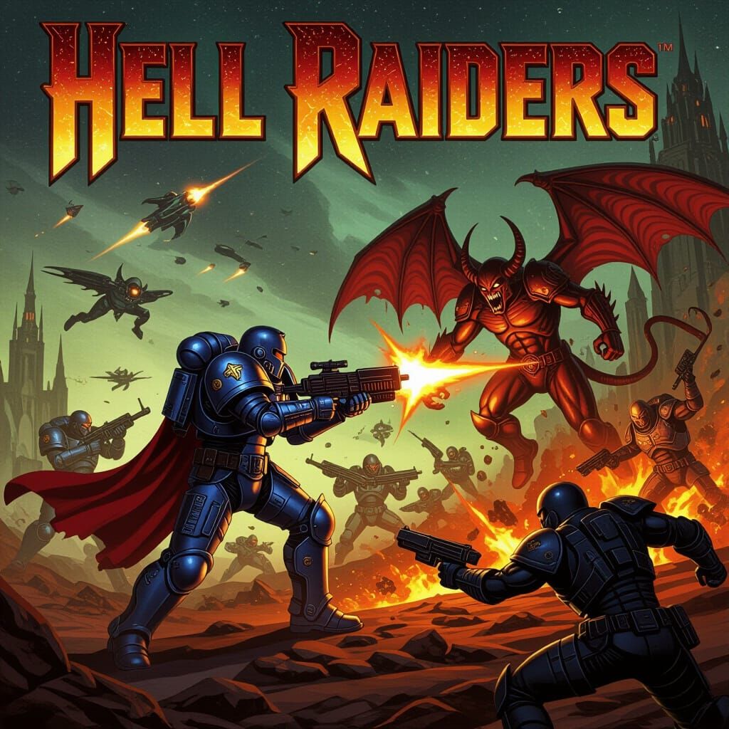 Space Marine Battles Techno-Demons in Grimdark Style