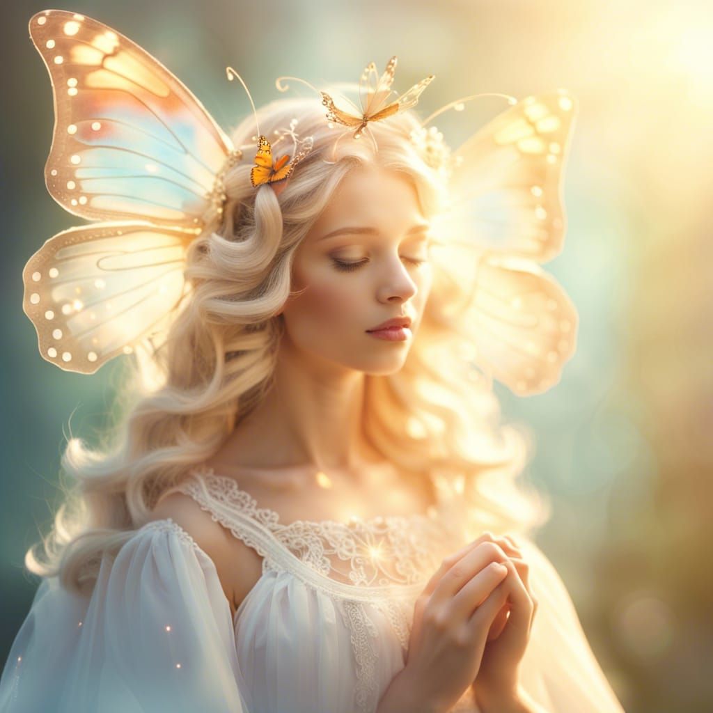 Butterfly Princess Fairy in Sunshine
