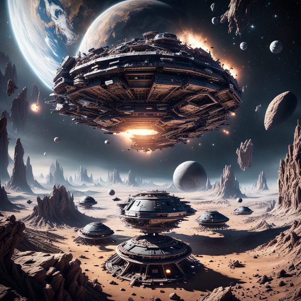 Asteroid Space Colony in Deep Space