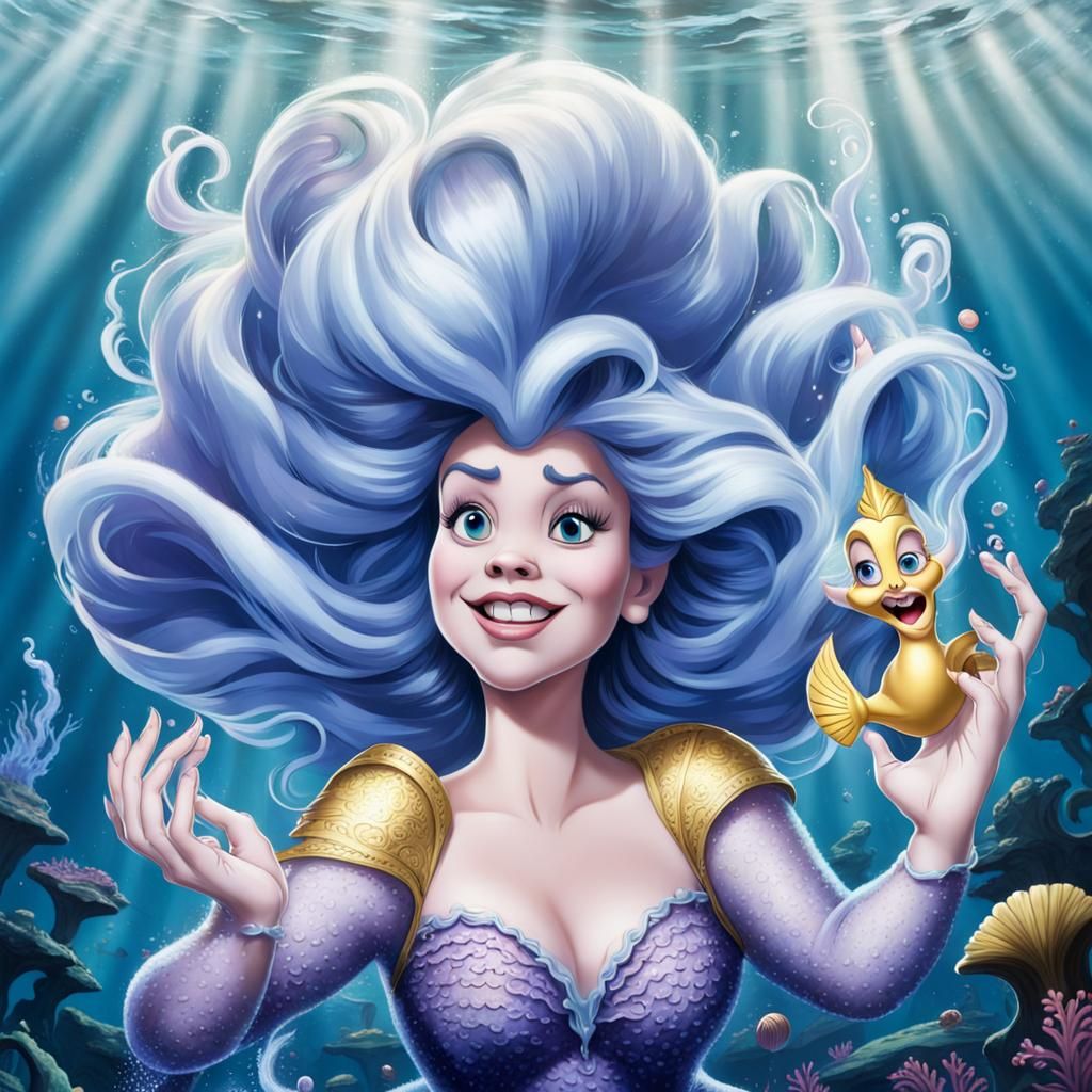 Ursula Casting a Water Spell