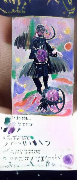 Abstract Impressionist Painting with Retrofuturism Theme