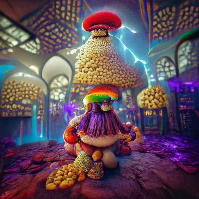 Mushroom King of the Psychedelic Kingdom