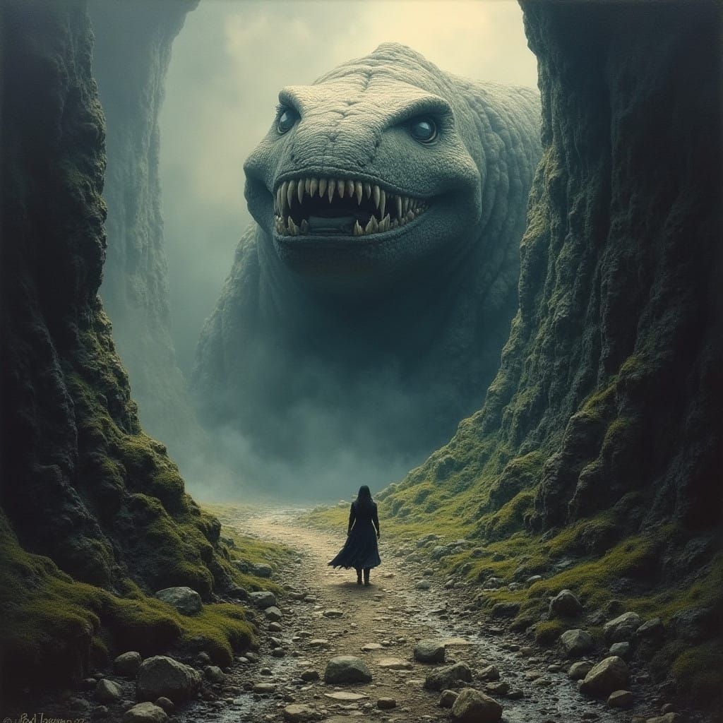 Dark Fantasy Landscape in Grimdark Style