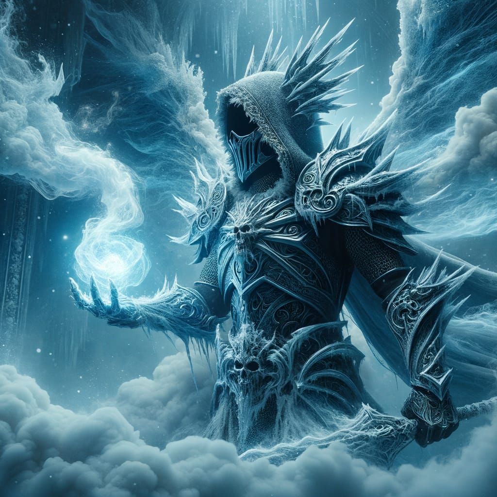 Death Knight Frost Spell in Romantic Style