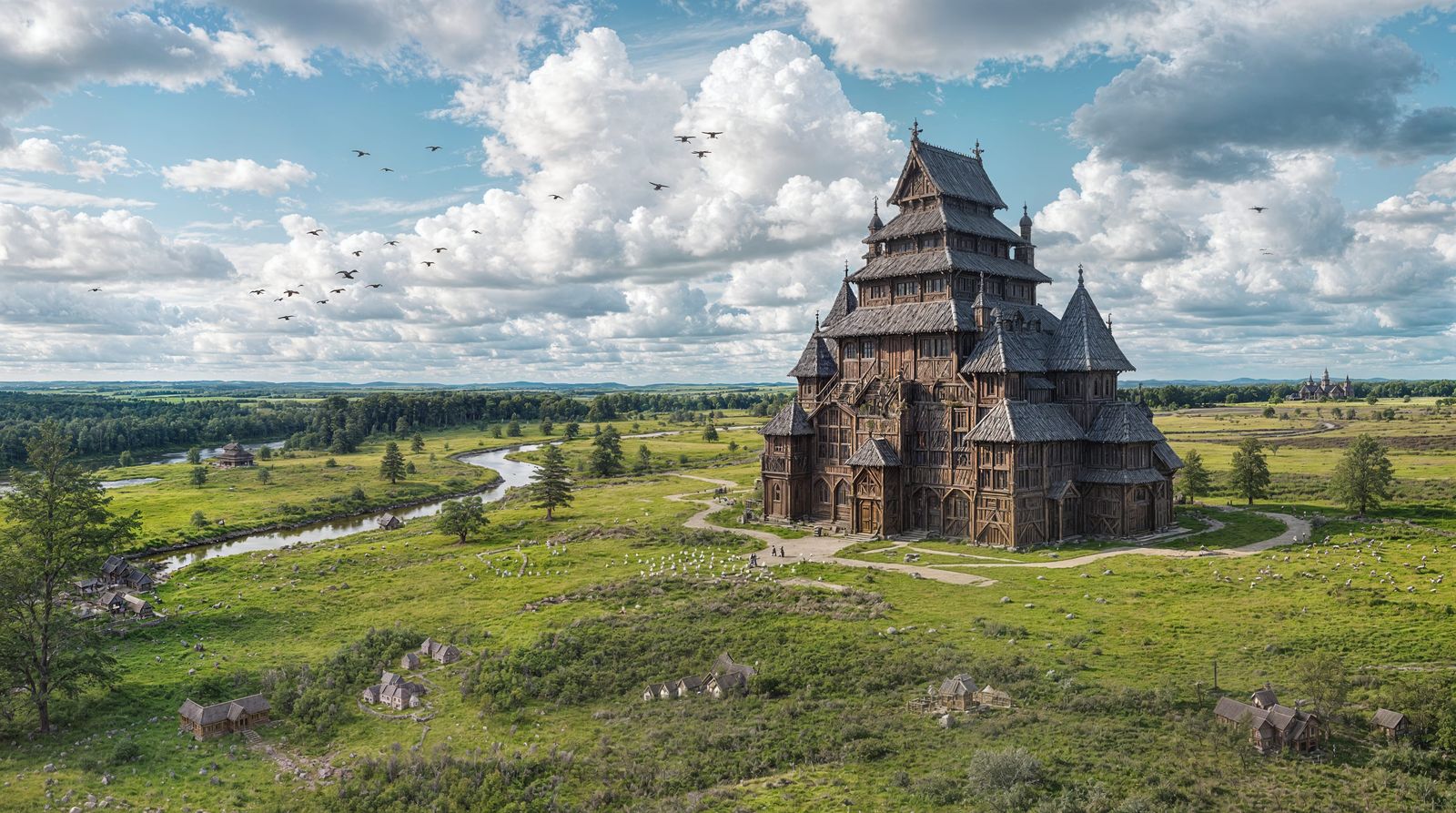 Ancient Viking Temple Emerge from the Fading Mist