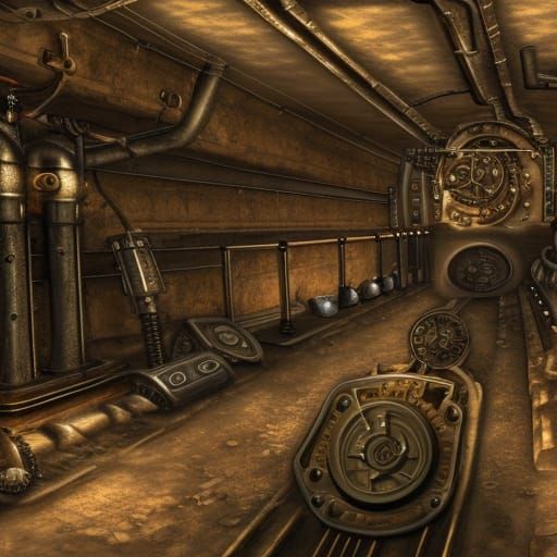 Clockwork City Underground with Steampunk Engine