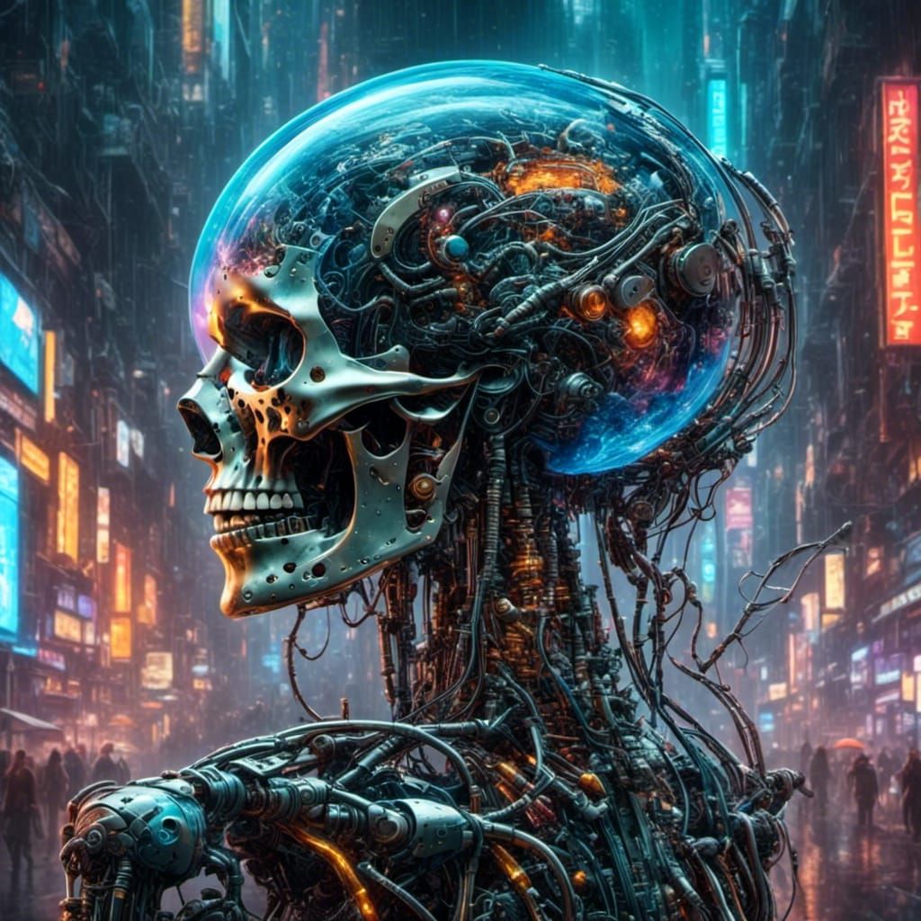 Asian Android in Deus Ex Machina Style