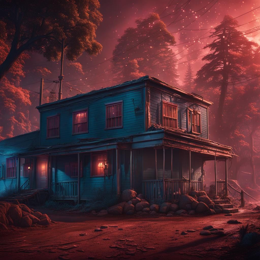 Stranger Things Detailed Matte Painting