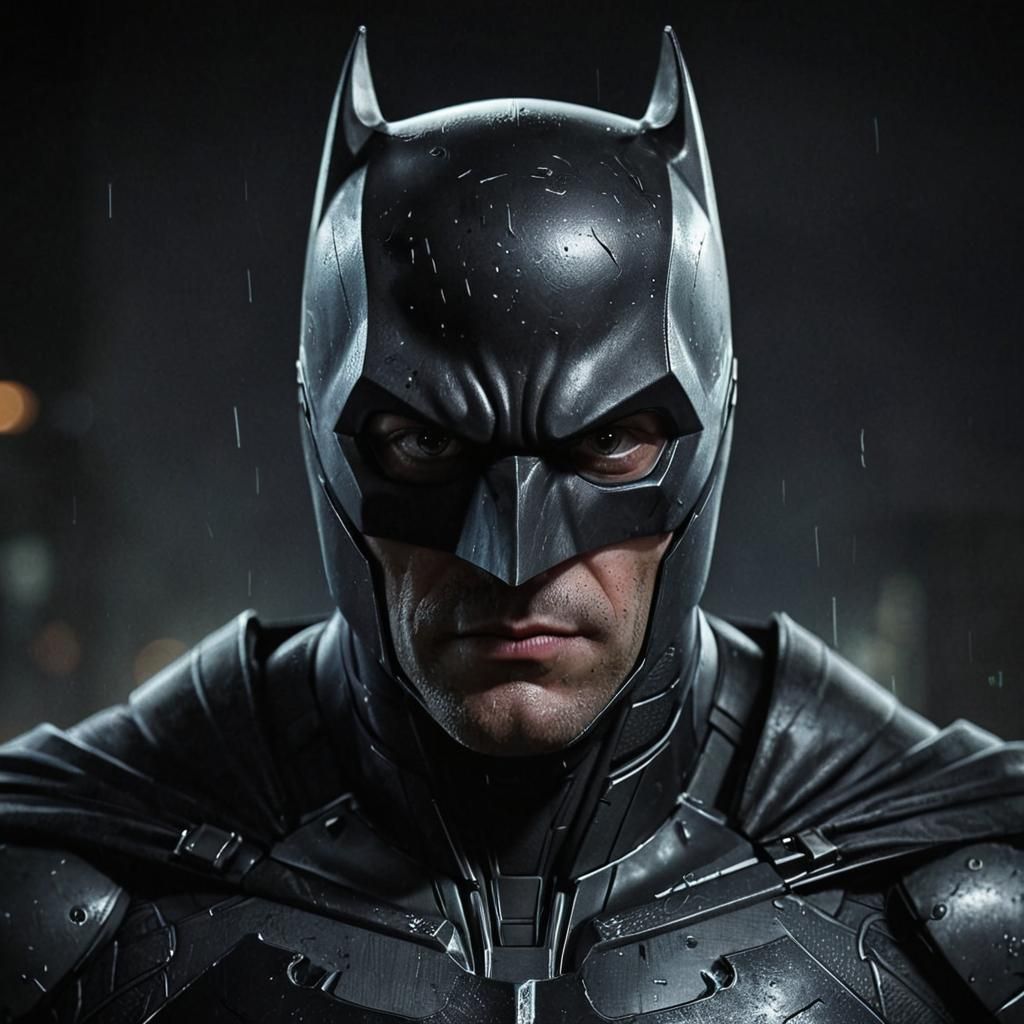 Cinematic Batman Portrait with Carbon Fiber Armor