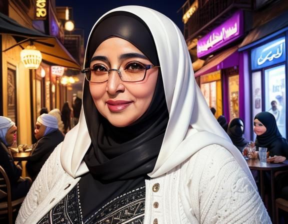 Egyptian Woman in Hijab with Confident Smile