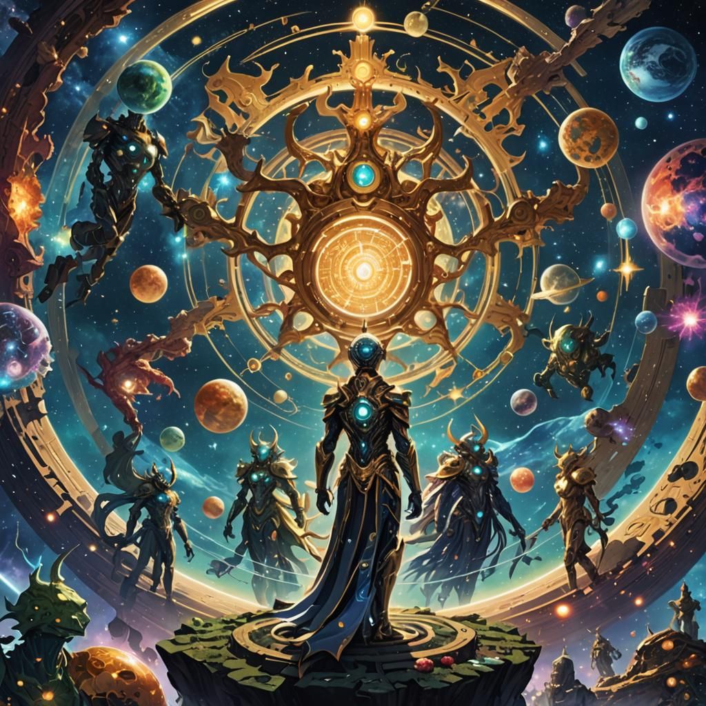 Celestial Mystical Race with Anime Aesthetics