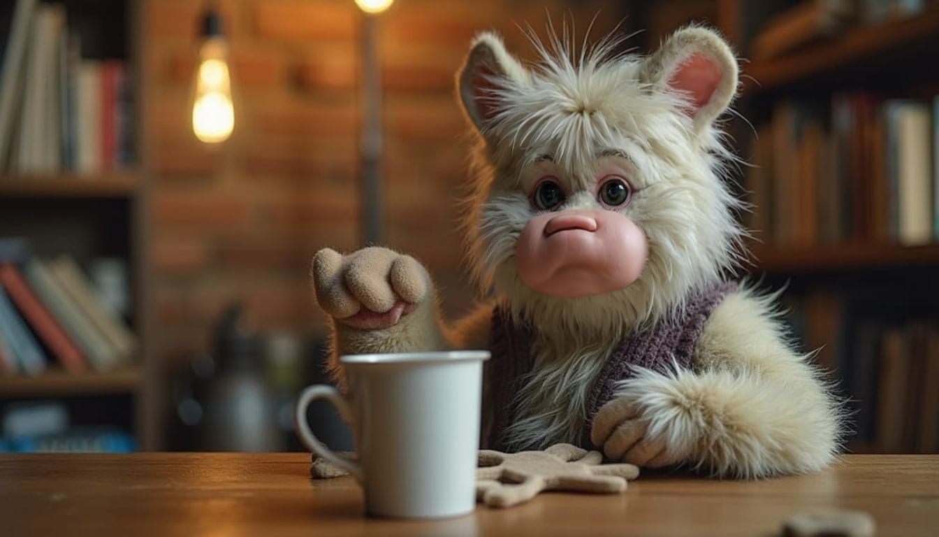 A Teranthropic Wolf Emerges in a Dystopian Landscape