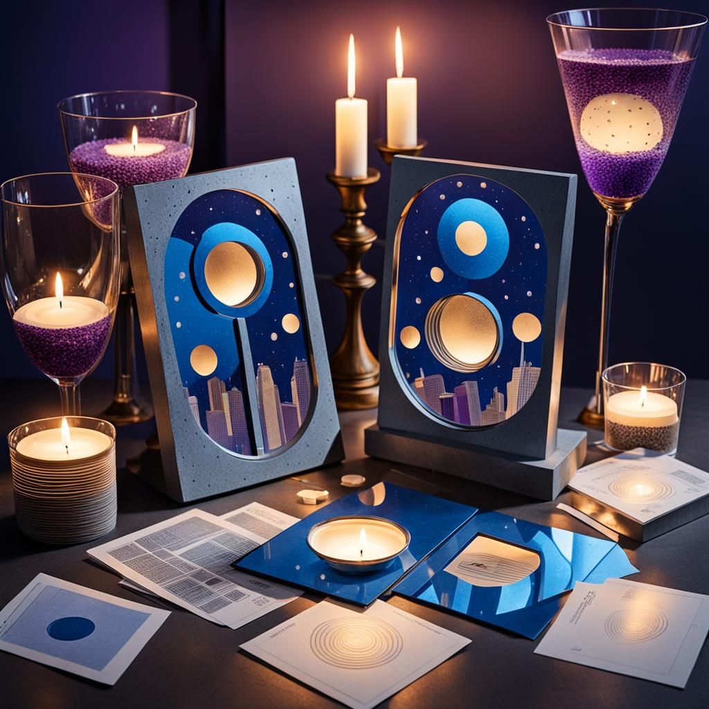 Ten of Cups Tarot in Modern Cityscape