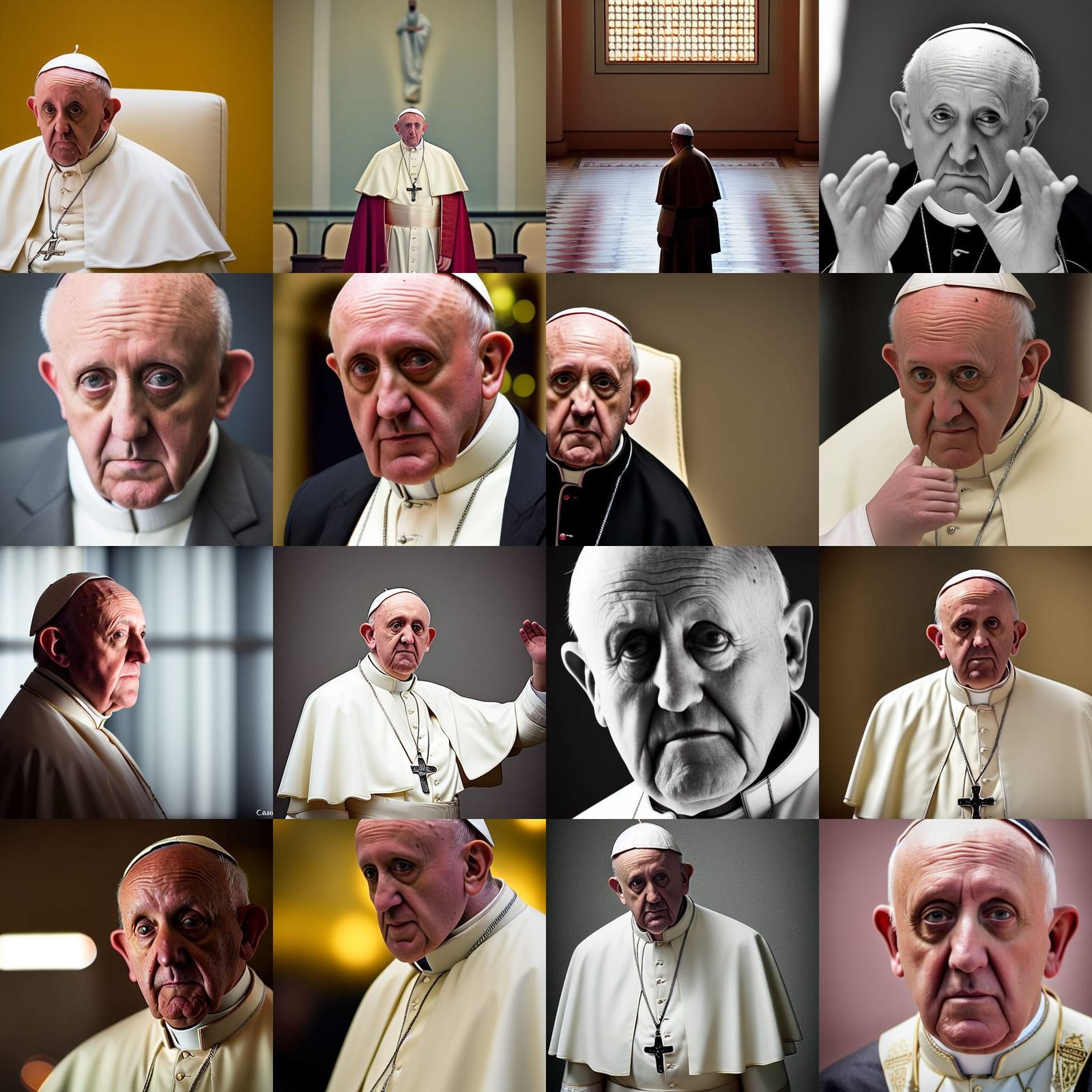 Mike Ehrmantraut as Pope: Professional Portrait