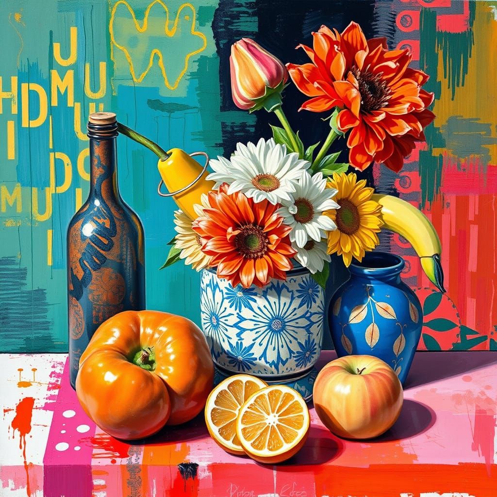 Expressive Still Life in Gouache and Watercolor