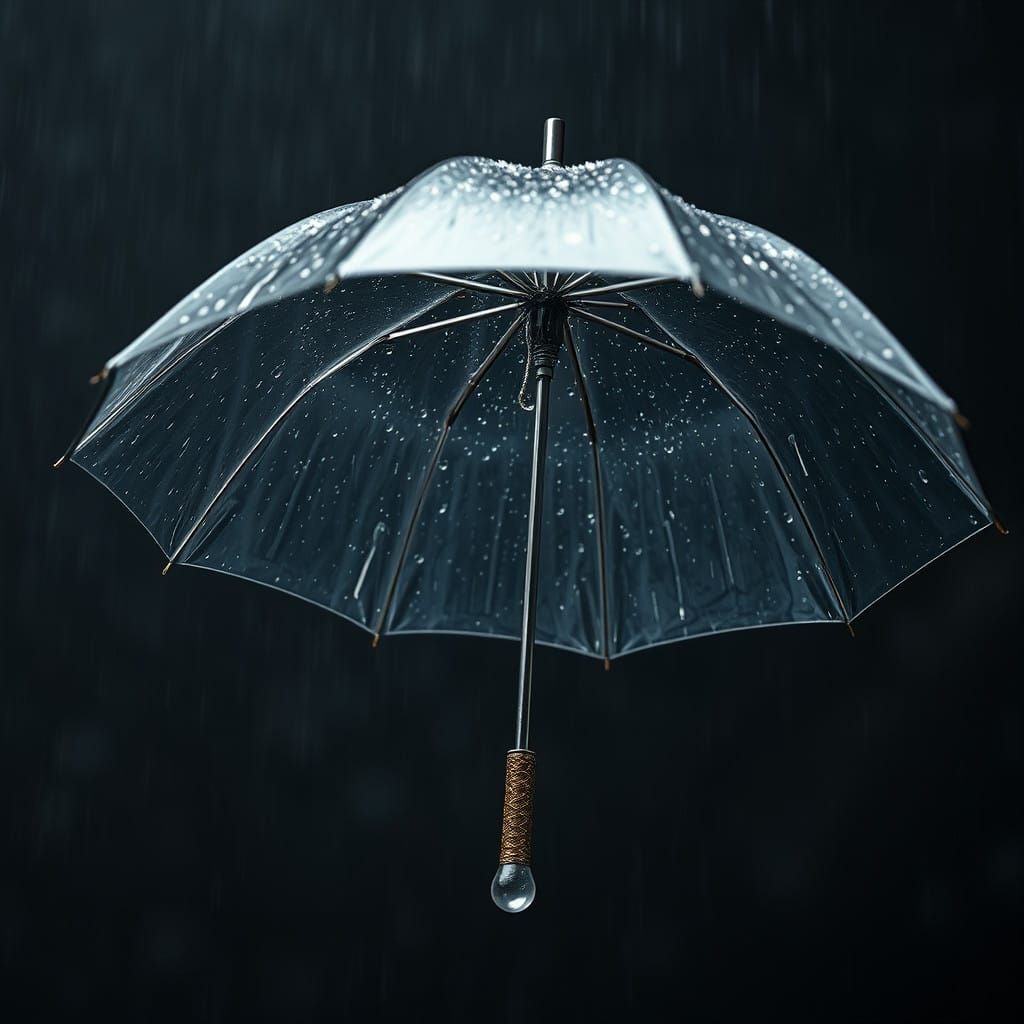 Ethereal Glass Umbrella in Moody Light