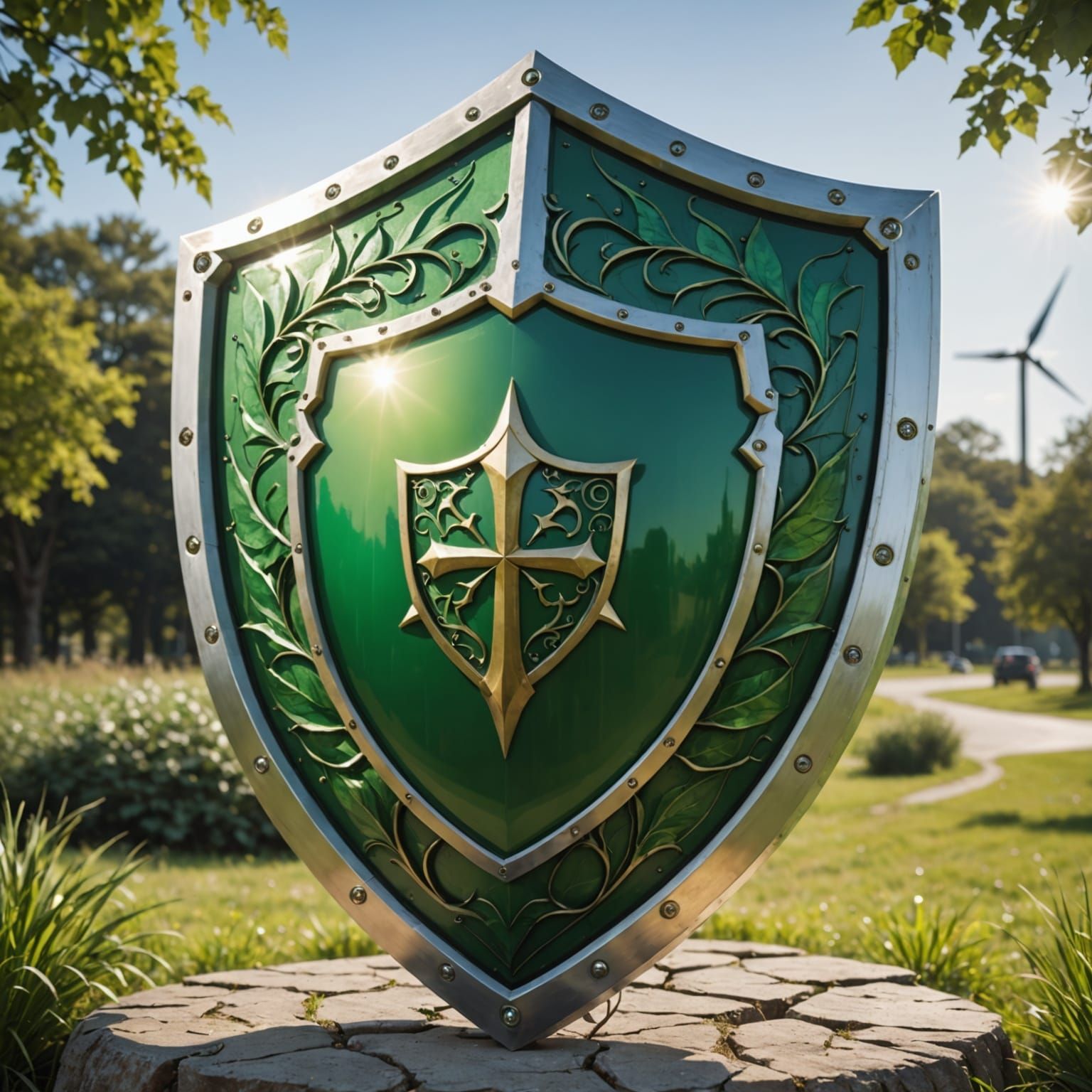 Knight's Green Shield