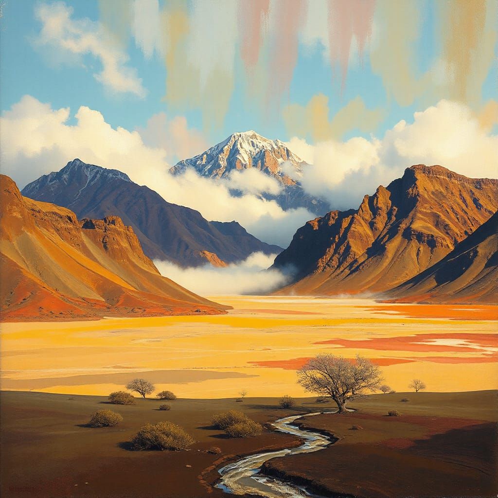 Misty Mountains & Arid Deserts: Nature's Contrasts