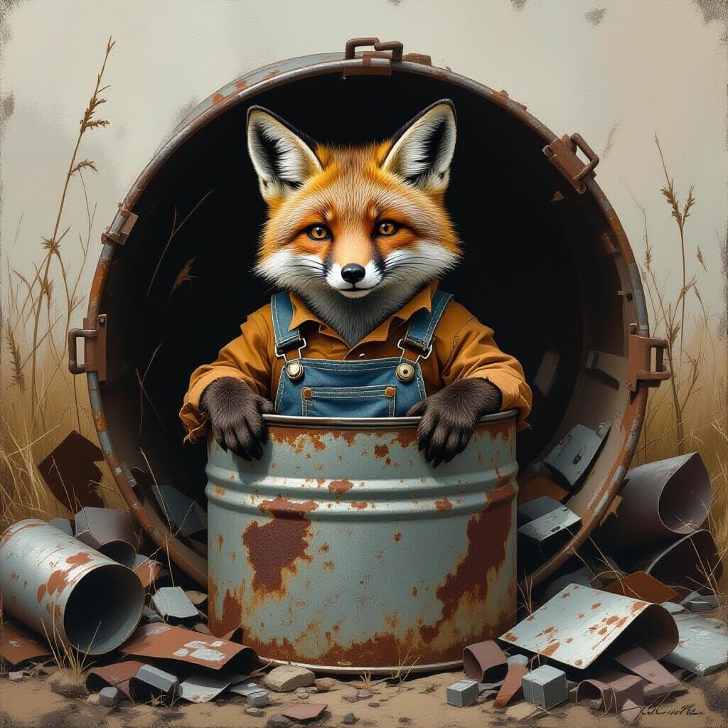 Fox in Tin Can