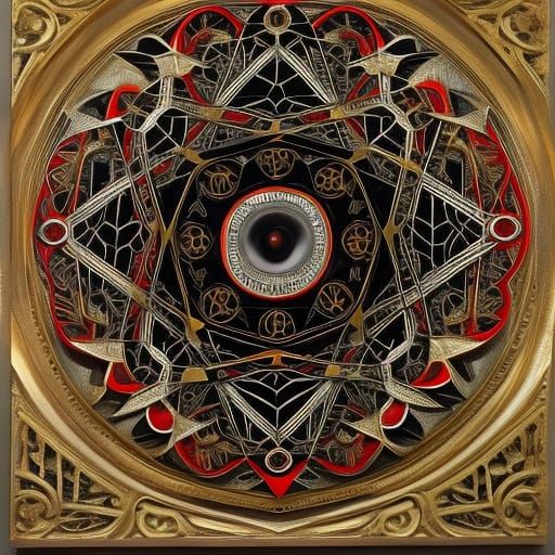 Psychedelic Clock Face in Hyper-realistic Style