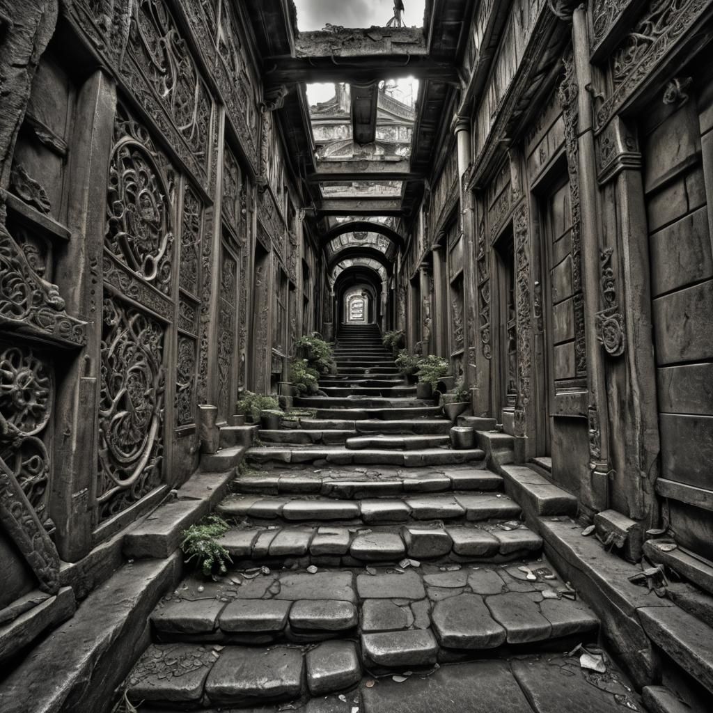 Hyperrealistic Desolate Landscape: A Journey Through the Voi...