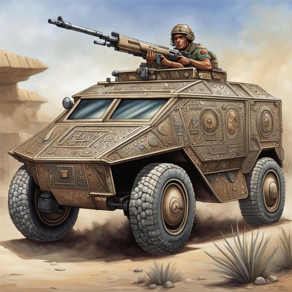 Aztec Armored Scout Car in Modern Age