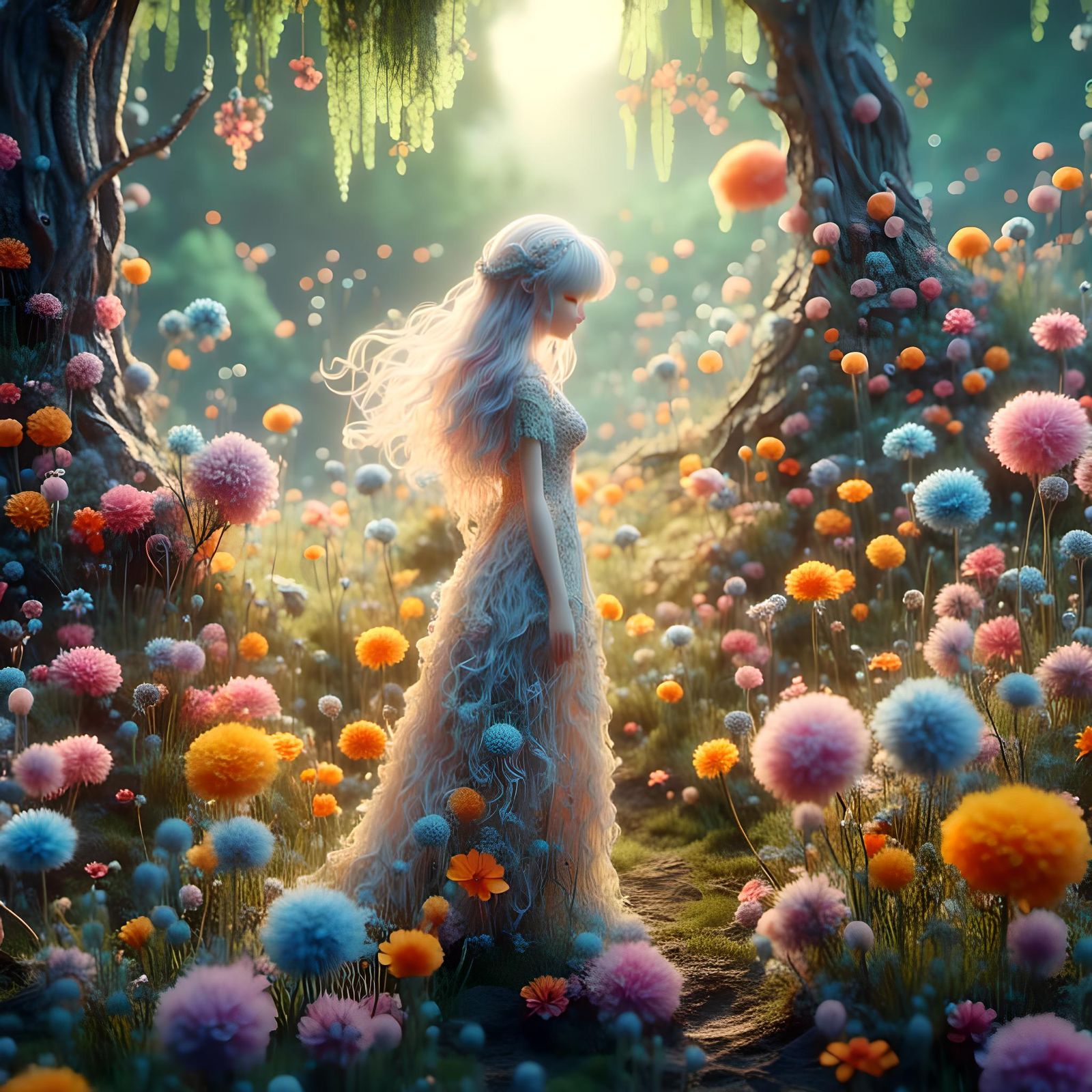 Fantasy Meadow: Ethereal Dreamscape