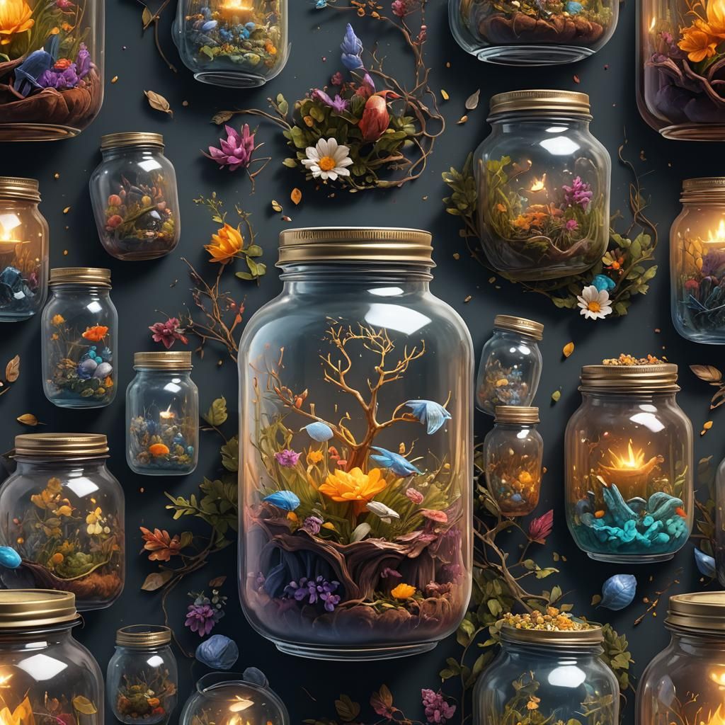 Kindness in a Jar: Detailed Matte Painting