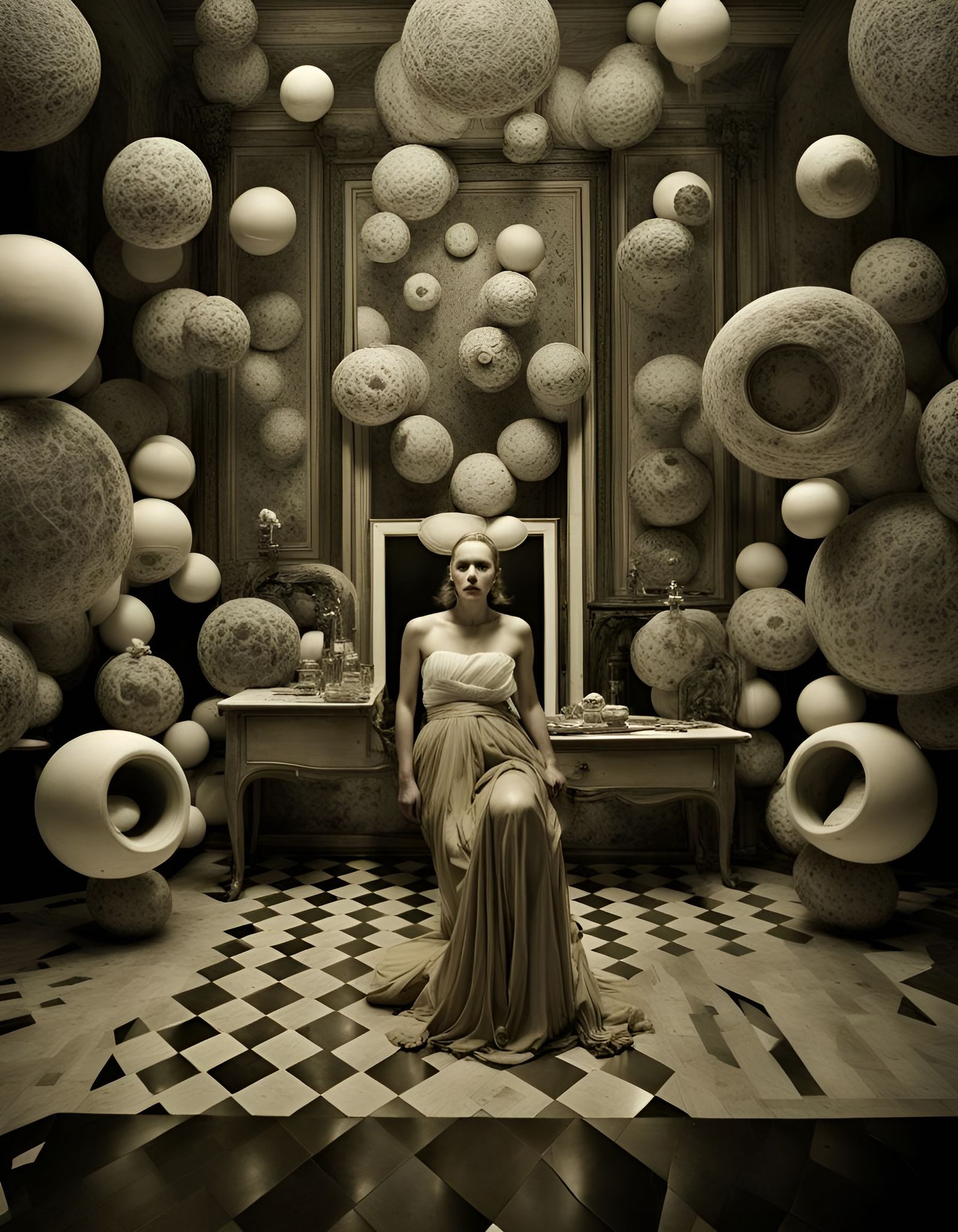 Scary and Beautiful Abstract Fashion Photograph