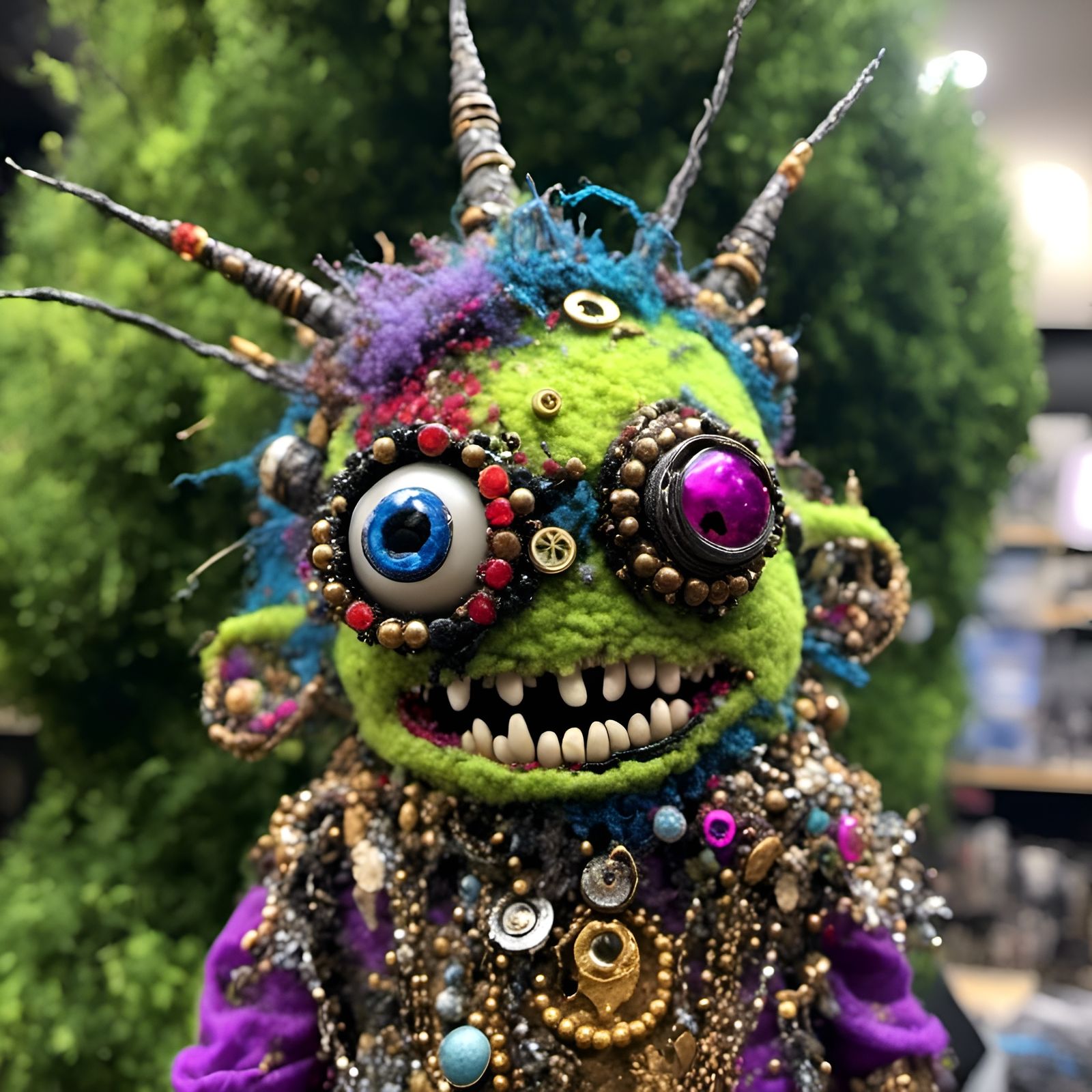 Surreal Voodoo Goblin Minion Portrait